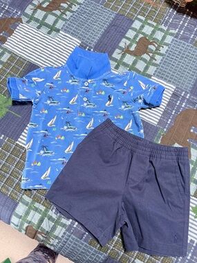 Polo Ralph Lauren Kids BOYS 18mo ths Polo shirt and Shorts PREOWNED